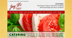 Desktop Screenshot of joeydsbrickovenpizza.com